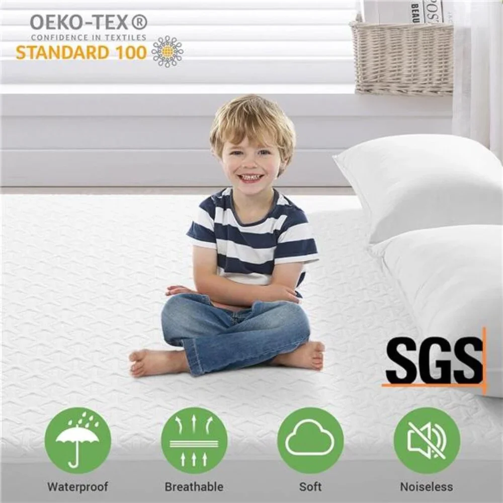 New Premium 100% Waterproof Mattress Protector,4D Air Cooling 300GSM Queen Size